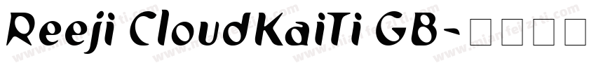 Reeji CloudKaiTi GB字体转换
